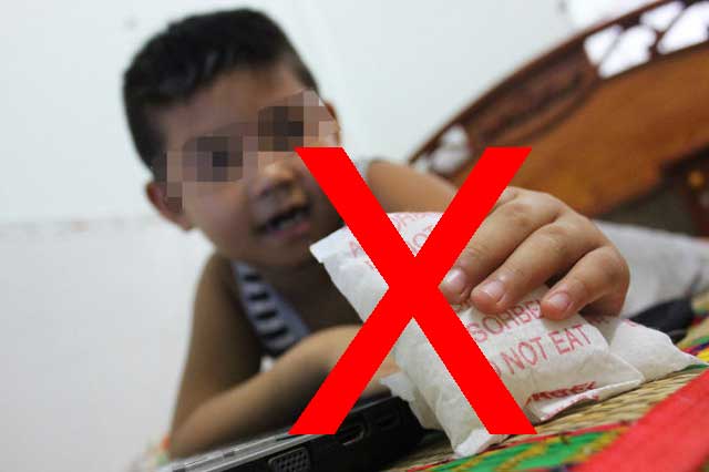 Sử dụng túi hút ẩm thế nào khi nhà có trẻ nhỏ?